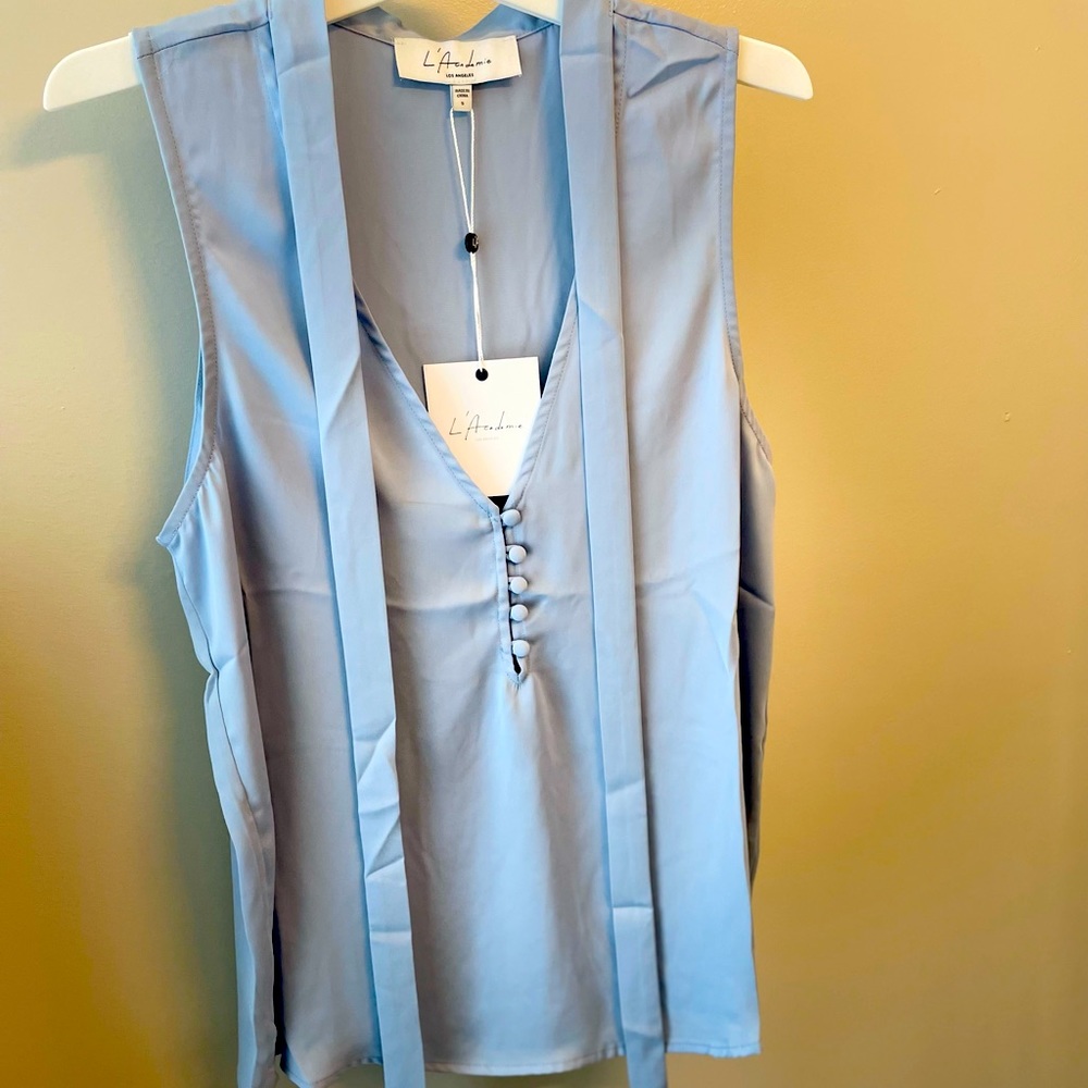Size small L’Academie Los Angeles light blue sleeveless top